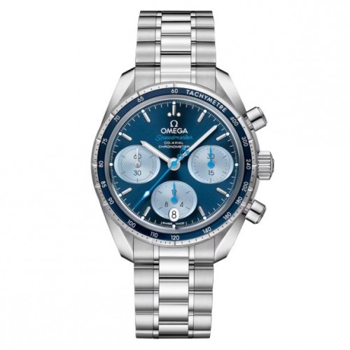 Speedmaster 38 Orbis Edition Co-Axial Chronometer Chronograph Blue Dial Stainless Steel Watch 38mm