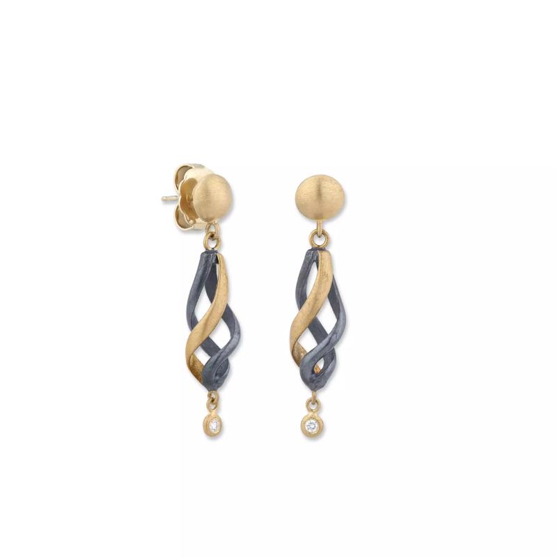 LIKA BEHAR SMALL TWIRL EARRINGS